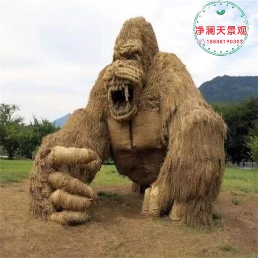 房縣豐收節稻草工藝品,制作廠家凈瀾天景觀