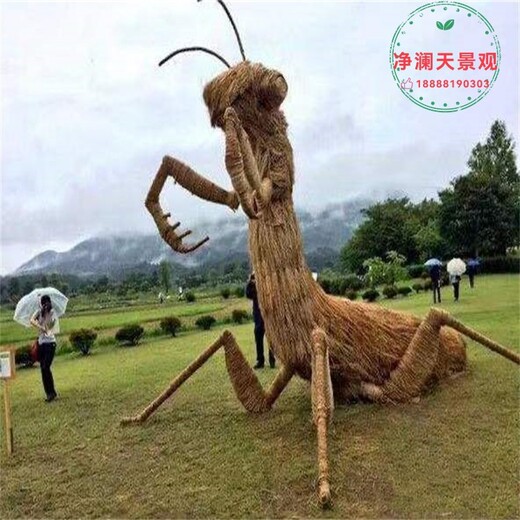 南县网红景观雕塑花海稻草工艺品设计公司