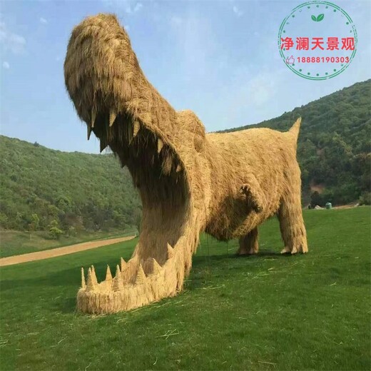 代县网红景观雕塑花海稻草工艺品制作厂家