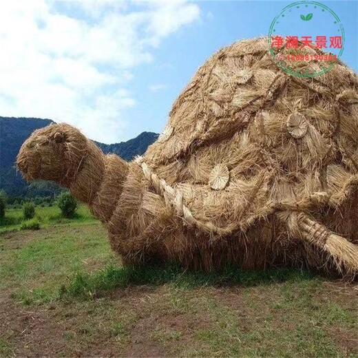 橋西區(qū)豐收節(jié)稻草工藝品,制作廠家凈瀾天景觀