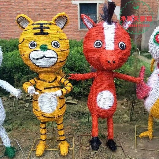 陽信縣豐收節(jié)稻草工藝品,制作廠家凈瀾天景觀