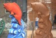 天水玻璃钢鲤鱼雕塑图片,动物鲤鱼雕塑