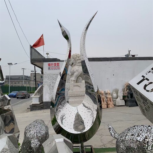 不銹鋼天鵝雕塑擺件