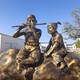 農(nóng)耕人物雕塑圖