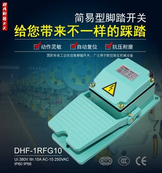 DHF-1RFG10脚踏开关冷床挤压机数控液压成型加工压力机脚踩控制