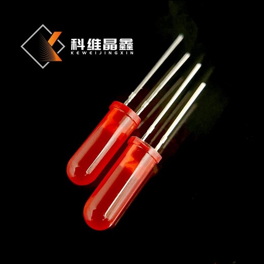 黄山直插式发光二极管,F5圆头红发红