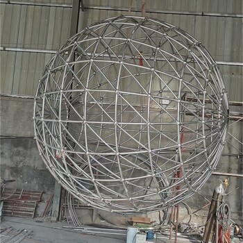 不銹鋼地球儀雕塑作品