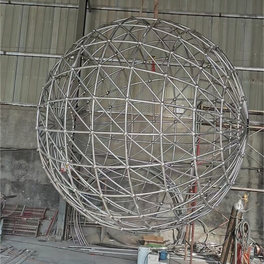 創(chuàng)意不銹鋼地球儀雕塑作品