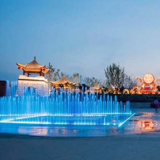自贡广场互动喷泉安装,(水雾环保，水景喷泉厂家）