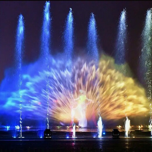 永川感应互动喷泉设计,水景喷泉安装厂家