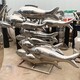 魚群雕塑制作加工廠圖