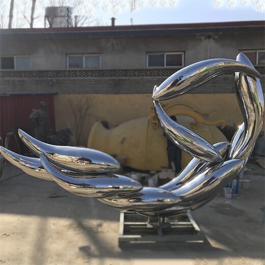 鏡面魚群雕塑加工廠