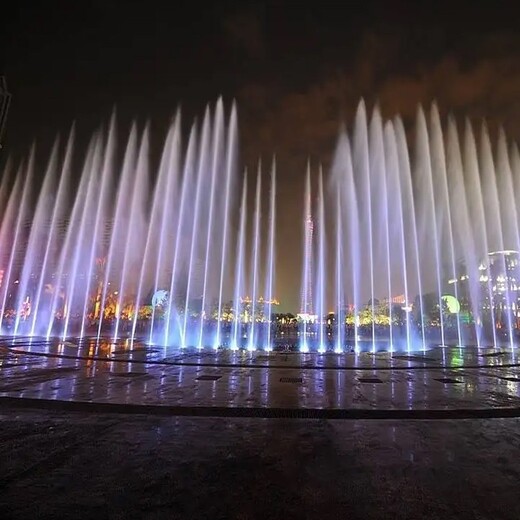 云阳广场互动音乐喷泉安装设计,音乐喷泉公司