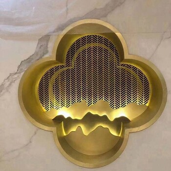 灰色不銹鋼剪折刨鈦金激光焊接酒店工程304古銅色屏風(fēng)焊接