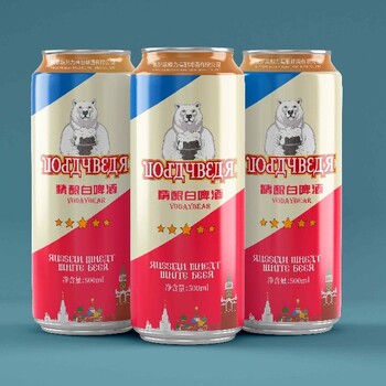 12°原漿白啤酒,500ml原漿白啤,熊力原漿白啤