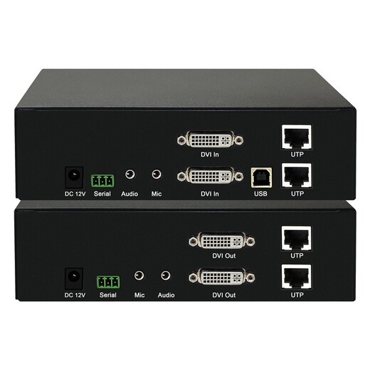 坪山新区双路KVM编码延长器报价双屏DVI光纤延长器