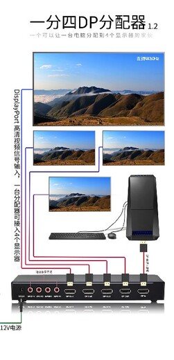 福田视频分配器供应商,DVI分配器SP102D双通道