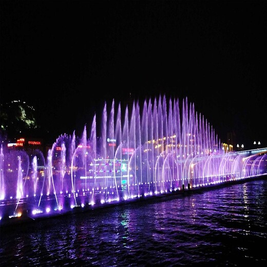 长沙湖面大型音乐喷泉,水景喷泉安装厂家