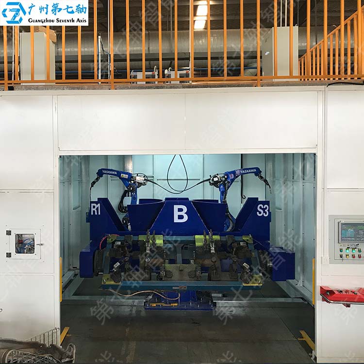 阳江国产焊接变位机设备机器人协同翻转台