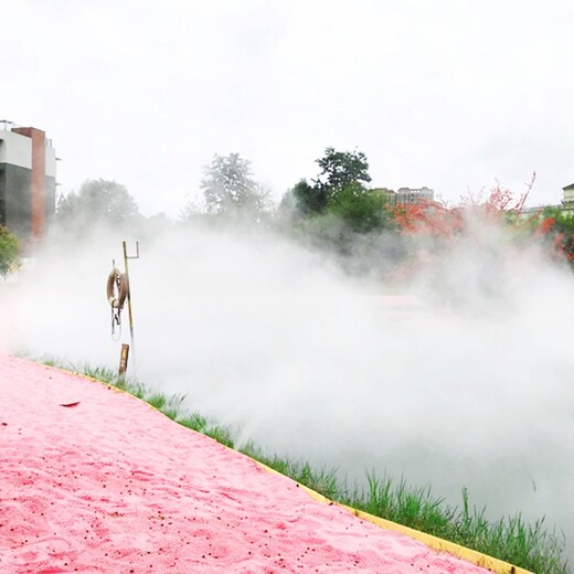 重庆河道冷雾造景,雾喷公司,水雾环保