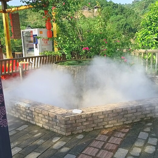 重庆生态餐厅迷雾造景（雾喷厂家，水雾环保）
