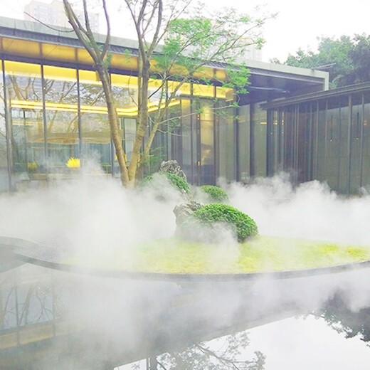 重庆公园景观人造雾造景,（雾森厂家，水雾环保）