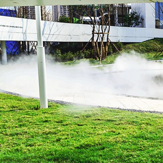 重庆广场水喷雾设备,（雾森厂家，水雾环保）