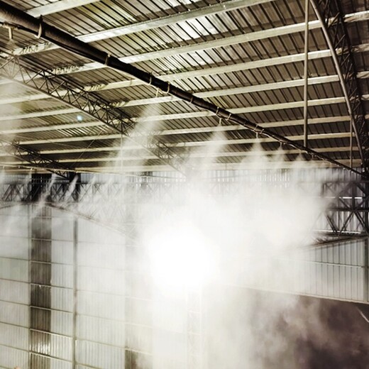 铜梁水泥厂均化库水雾降尘,智能喷雾降尘系统