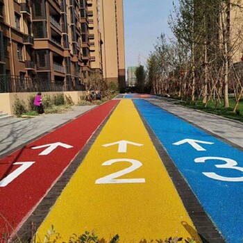 寶雞壓模地坪,透水混凝土地坪施工隊
