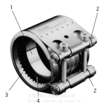 船厂物料用船舶管道连接器CL船用联管夹GR齿环管道快速连接器