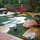胶粘石透水路面花池景观池图