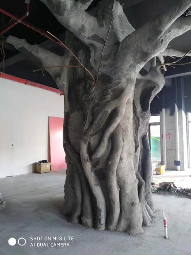 重庆专注仿真假树设计,水泥雕塑