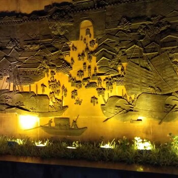 重庆专注浮雕墙设计,水泥雕塑