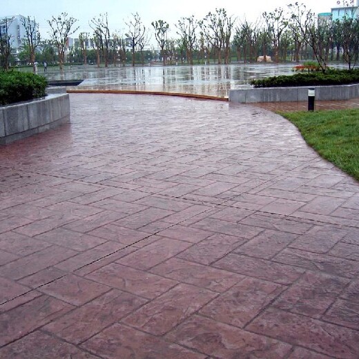 藝術(shù)壓花地坪模具,地坪壓花施工材料