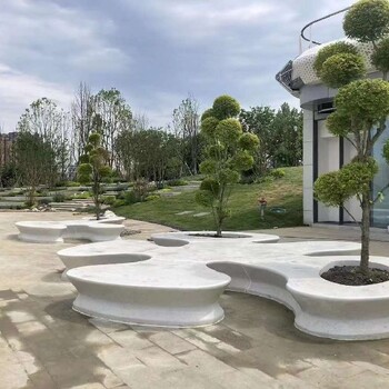 山西朔州生態(tài)洗米石坐凳,景觀地坪施工