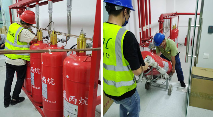 广州柜式七氟丙烷气体钢瓶检测掉压