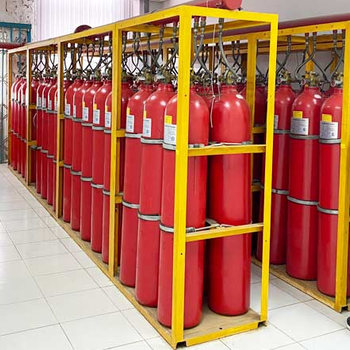 广州柜式气体消防七氟丙烷气体钢瓶检测加压