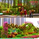 霍林郭勒市国庆绿雕图