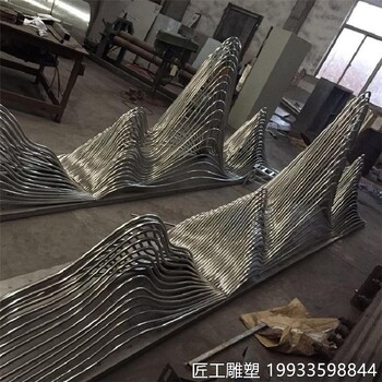 不銹鋼鋼管假山雕塑