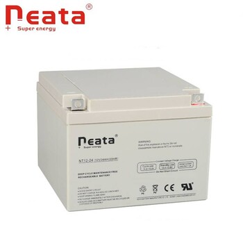 neata能特蓄电池NT12-24铅酸免维护12V24AH医疗设备机房UPS电源