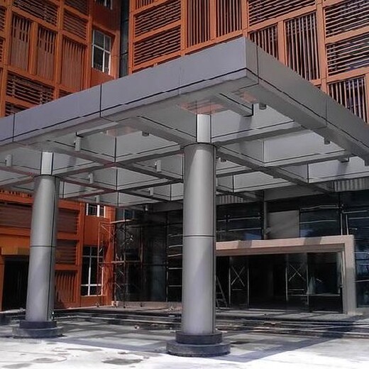 惠阳经济开发区室外钢结构雨棚施工