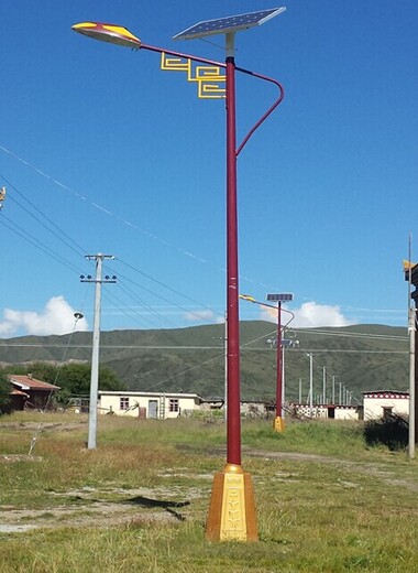 西藏路灯,西藏藏式景观灯,8米太阳能路灯