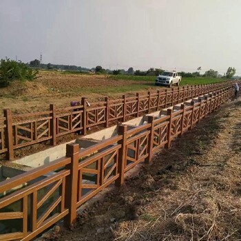 洛阳水泥仿木护栏价格新型公路水泥护栏图片景区水泥仿木护栏厂家