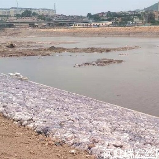 海南河道格宾石笼报价,双绞格网