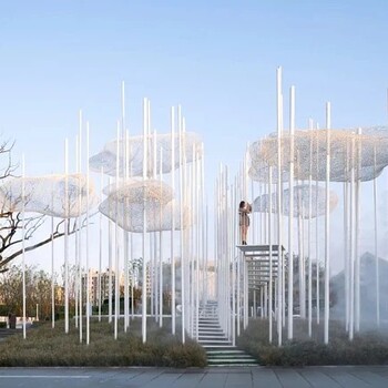 编织抽象云朵雕塑公司
