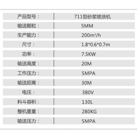 气动砂浆喷涂机天马机械厂