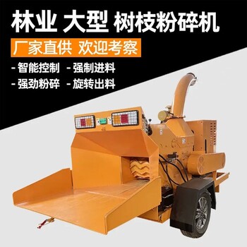 廣安生產(chǎn)樹枝粉碎機(jī)柴油版可移動木材綜合破碎機(jī)