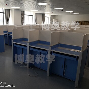 貴陽三人位智能升降屏風桌,升降屏風卡座一桌多用