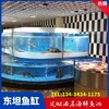 惠城水口玻璃海鮮缸循環水布置圖大排檔海鮮魚池