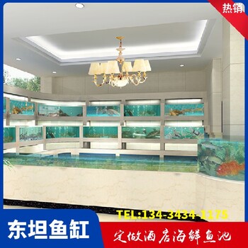 惠城橋西玻璃海鮮缸循環(huán)水布置圖生鮮店養(yǎng)殖魚池